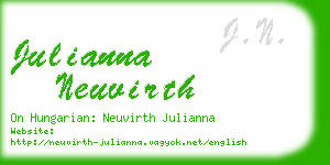 julianna neuvirth business card